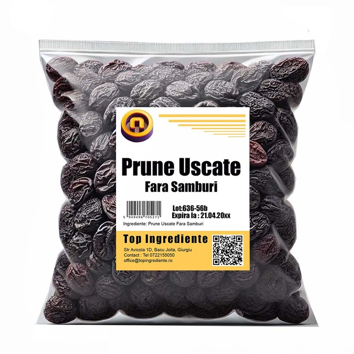 Prune Uscate Fara Samburi 5kg