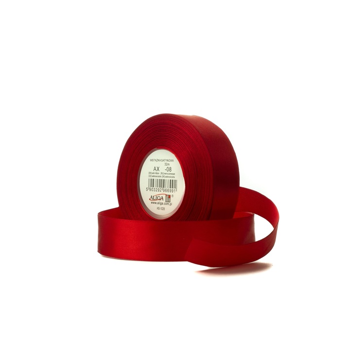 Set 4 Rola de Panglica Satinat 6mmx32m, Aliga, Rosie