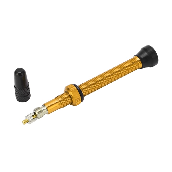 Ventil bicicleta Presta pentru bicicleta de munte de 60 mm, din aliaj de aluminiu, extensie de supapa fara camera, accesoriu pentru bicicleta