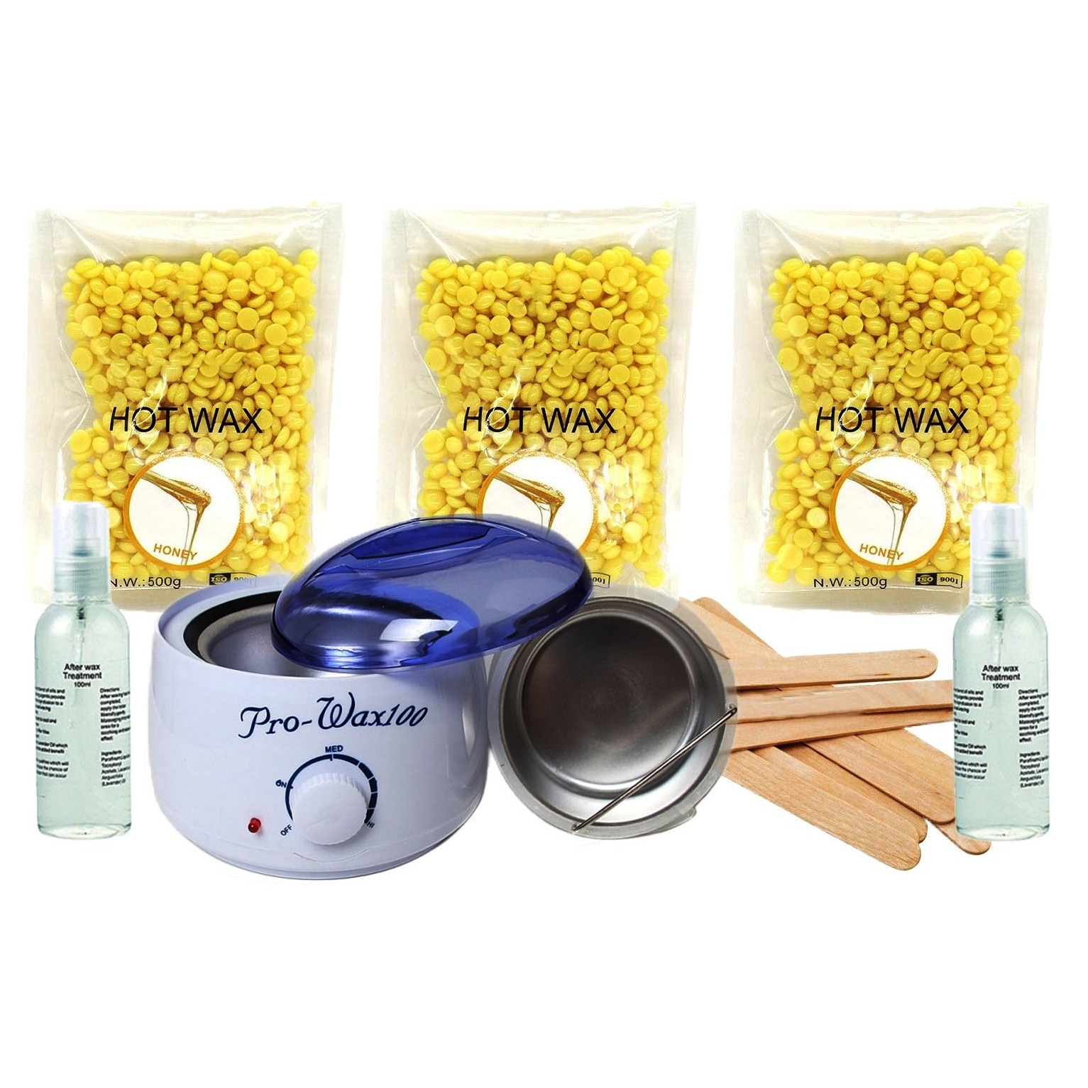 Kit Epilare No.91 cu Ceara Epilare Granule Refolosibila - EVO Triple Wax Miere