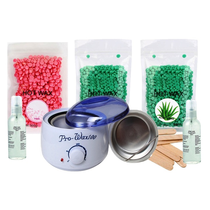 Set Epilat No.98 cu Ceara Epilare Granule Refolosibila - EVO Triple Wax