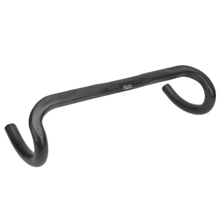 Ghidoane bicicleta carbon 400mm 25.4mm, design ergonomic, mat
