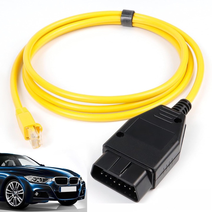 BMW ENET szoftverdiagnosztikai interfész, Gxx, I & Mini Fxx sorozathoz, BMW Gxx sorozathoz, Fxx sorozathoz, OUYLAF, fekete