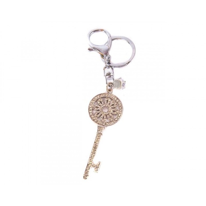 Midex kulcstartó, arany, kulcsos modell