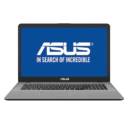Laptop ASUS N705UN-GC018 cu procesor Intel® Core™ i5-7200U 2.50 GHz, Kaby Lake, 17.3", Full HD, 8GB, 1TB + 128GB M.2 SSD, nVIDIA GeForce MX150 4GB, Endless OS, Grey