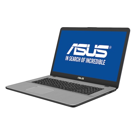 Laptop ASUS N705UN-GC018 cu procesor Intel® Core™ i5-7200U 2.50 GHz, Kaby Lake, 17.3", Full HD, 8GB, 1TB + 128GB M.2 SSD, nVIDIA GeForce MX150 4GB, Endless OS, Grey