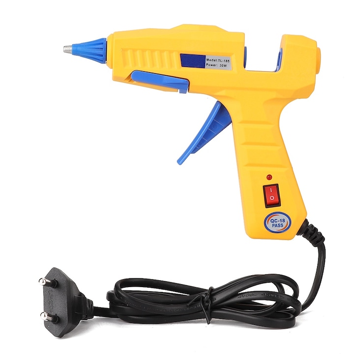 Pistol de lipici cu topire la cald cu incalzire electrica de 30W pentru artizanat manual EU 110-240V