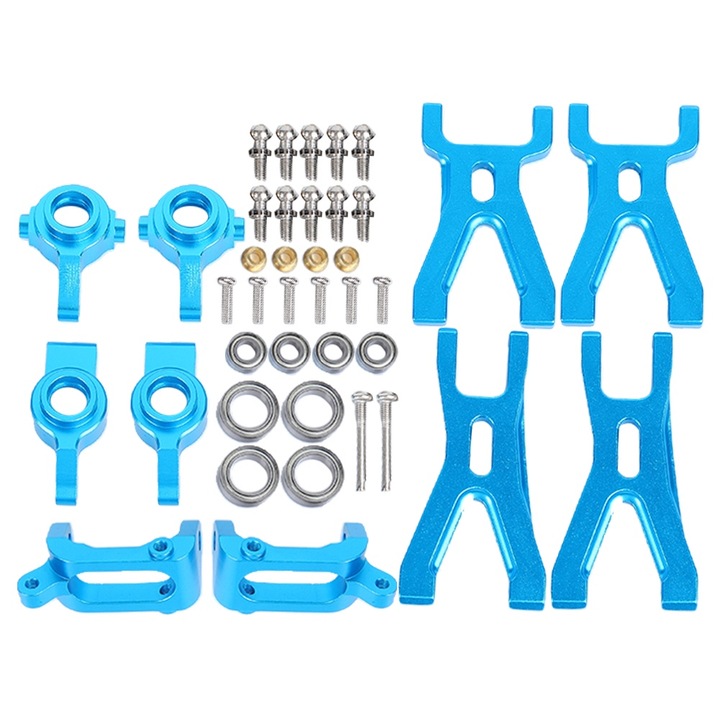 Set de upgrade pentru masinute RC Enforose, brate de suspensie din aliaj de aluminiu, albastru, 1/18
