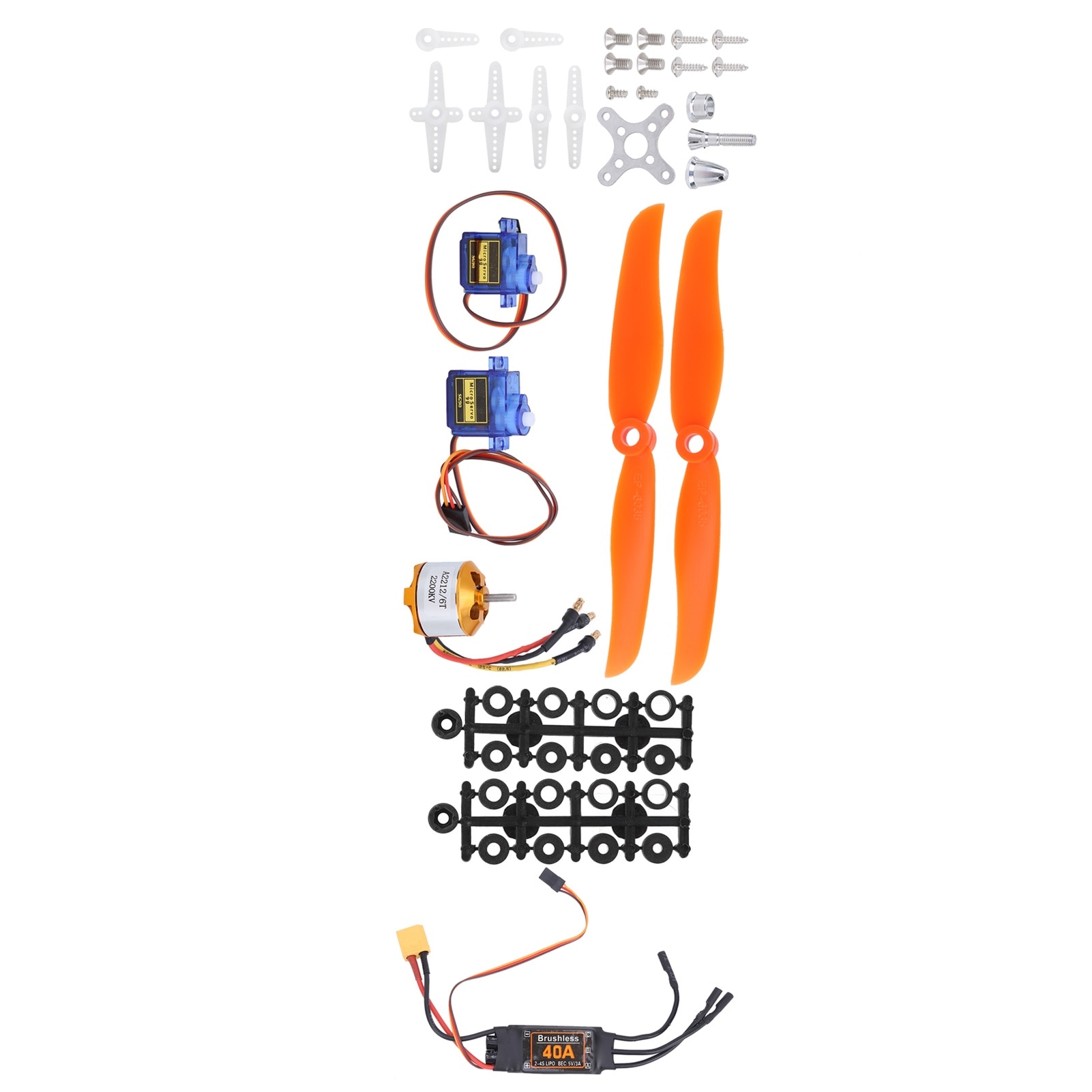 Kit d'accessoires pour hélices 2212 KV2200, moteur 40 A, XT60T, ESC