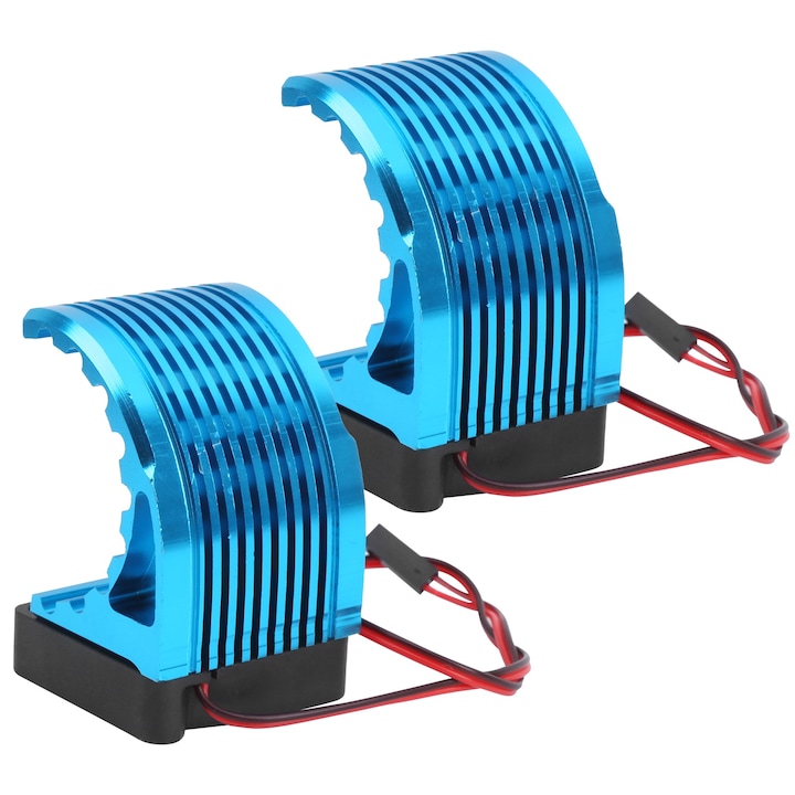 2 buc radiator motor din aliaj de aluminiu 42 mm ventilator universal de racire cu motor fara perii pentru masina RC