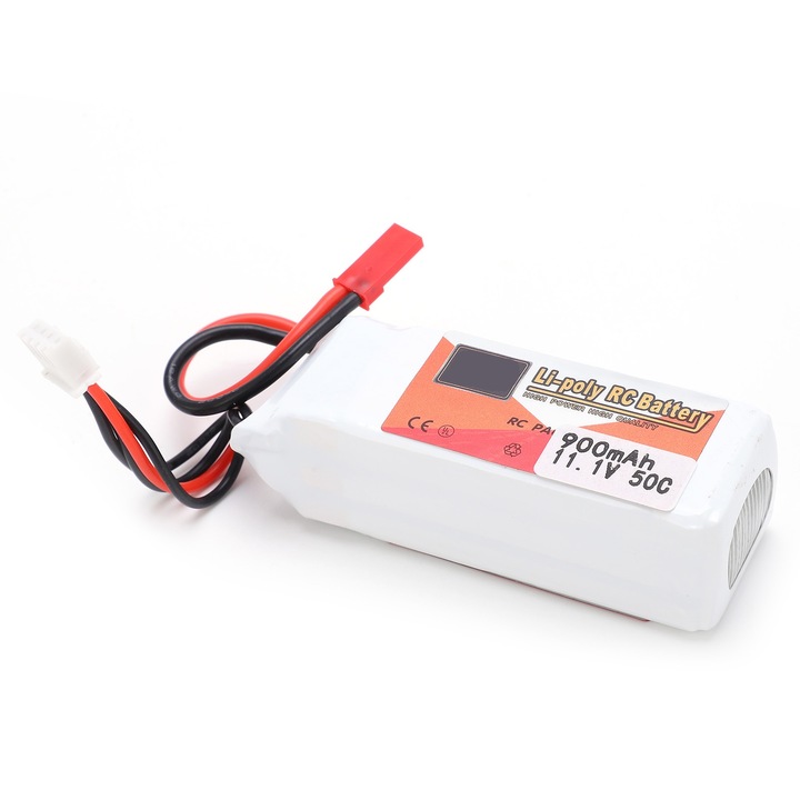 Baterie reincarcabila JST Plug pentru masini RC barci elicopter, Enforose, 11.1V 900mAh 50C LiPolymer
