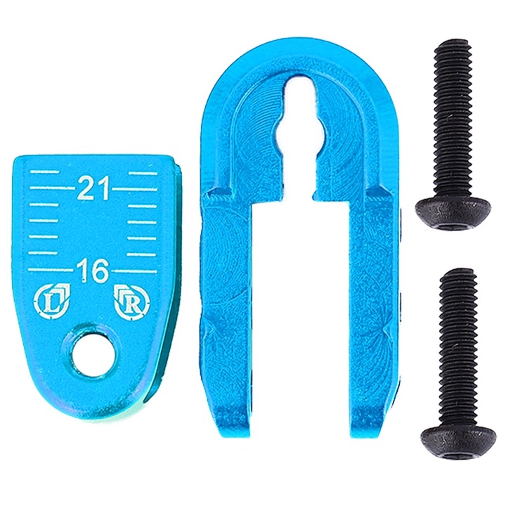 Aliaj de aluminiu 24T dinti jumatate servo brat de directie pentru modelul de masina RC 1/8 1/10 (albastru N10305B) Enforose