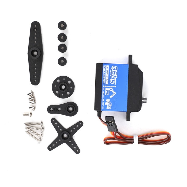 Sistem de directie din metal rezistent la apa cuplu ridicat pentru 1/10 SPT5435LV-180W 35KG Telecomanda Accesorii de jucarie pentru masina RC Enforose