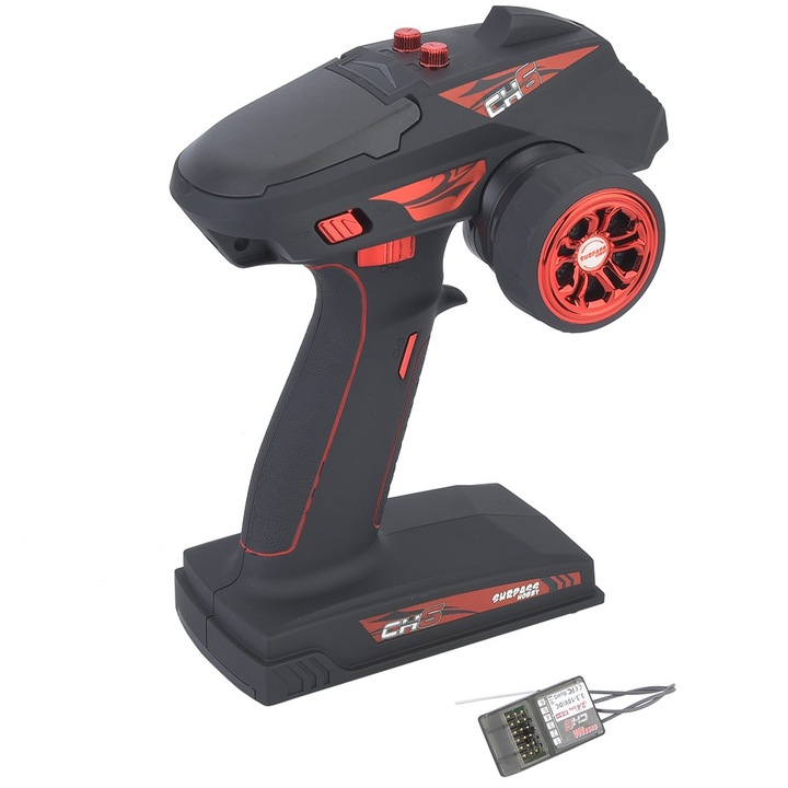 Transmitator cu telecomanda Surpass Professional 6CH pentru masina RC, camion, barca Enforose