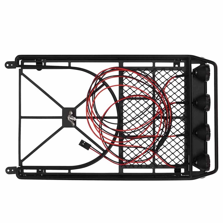 Tava pentru portbagaj pentru masina RC cu lumina LED pentru Axial SCX10 D90 (01) Enforose