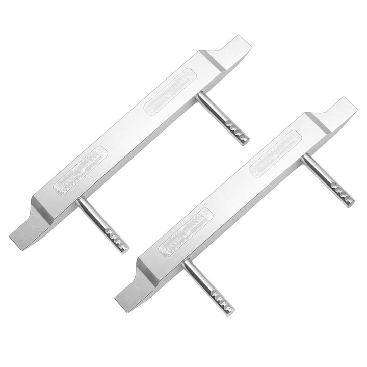 Piese de upgrade RC Glisor prelucrat cu armura se potriveste pentru masina cu senile HPI VENTURE FJ (argintiu) Enforose