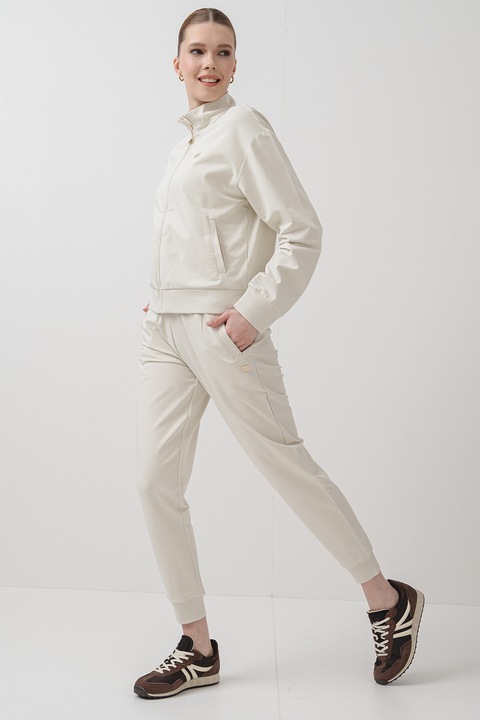 EA7, Trening cu guler inalt, Gri deschis, XL