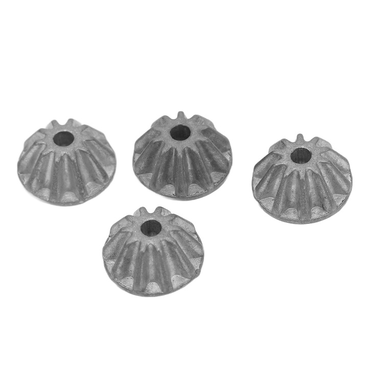 Set 4 Angrenaj pinion 10T, Enforose, aliaj de zinc, pentru motor WLtoys 144010 124016 124017 124018 124019 124007 RC Model Car piese de schimb