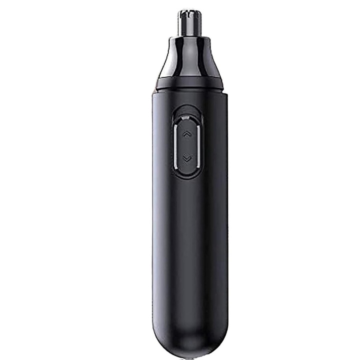 Trimmer pentru nas/urechi Peysaitr, 13cm, cu sistem anti-pinch, cap detasabil