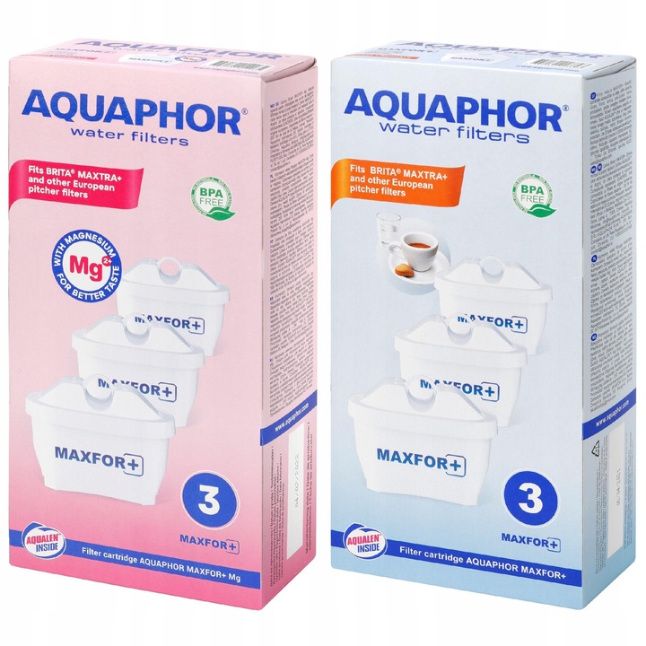 Aquaphor Maxfor+ 3pcs si Maxfor+ Mg 3pcs cartuse filtrante