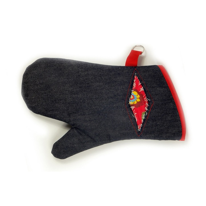 Konyhai kesztyű, Warmel, farmer kesztyű mágnessel, 1 szett