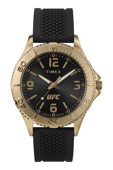 Timex, Ceas analog UFC Gamer - 42 mm, Auriu, Negru