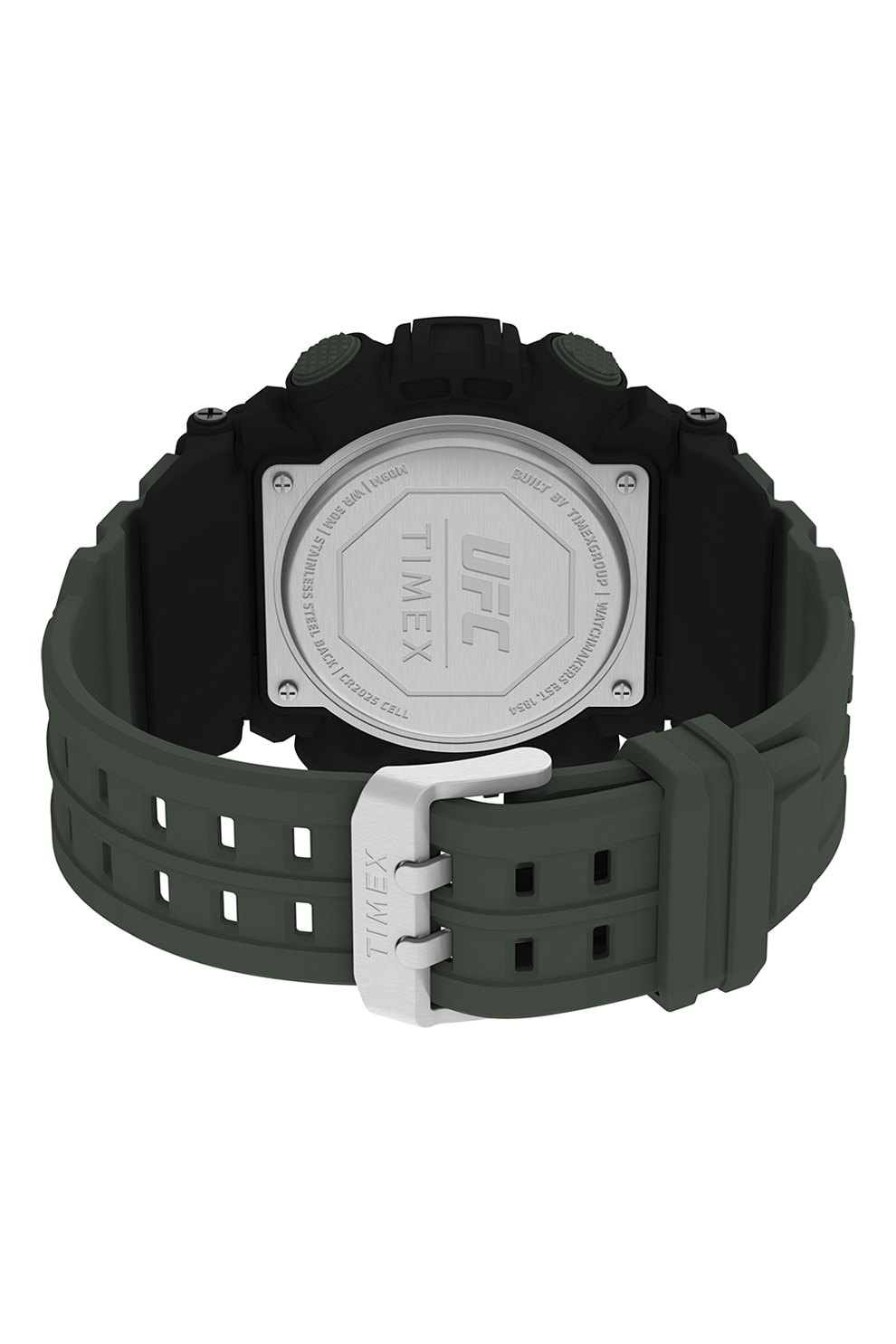 Timex, Ceas digital UFC Redemption - 50 mm, Verde militar prafuit - eMAG.ro