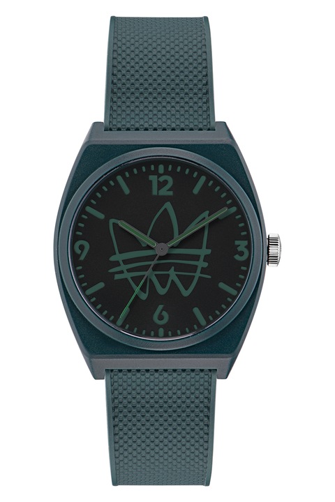 adidas, Ceas unisex cu o curea de rasina, Verde persan