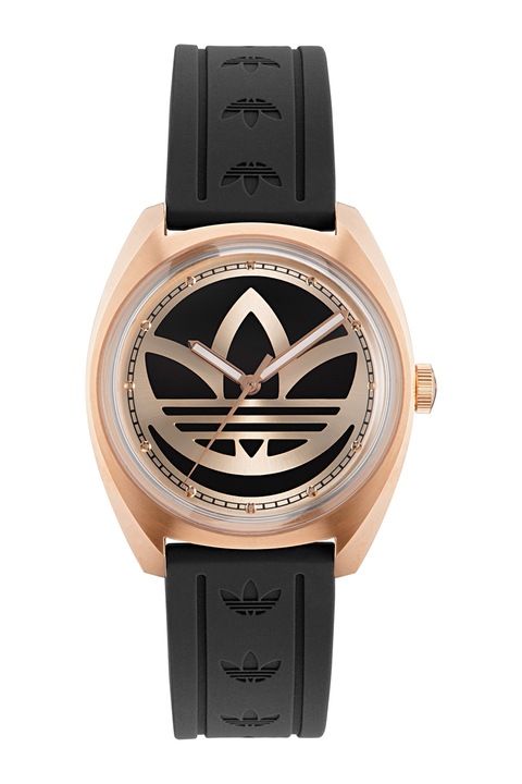 adidas, Uniszex karóra szilikonszíjjal, Rózsaarany, Fekete