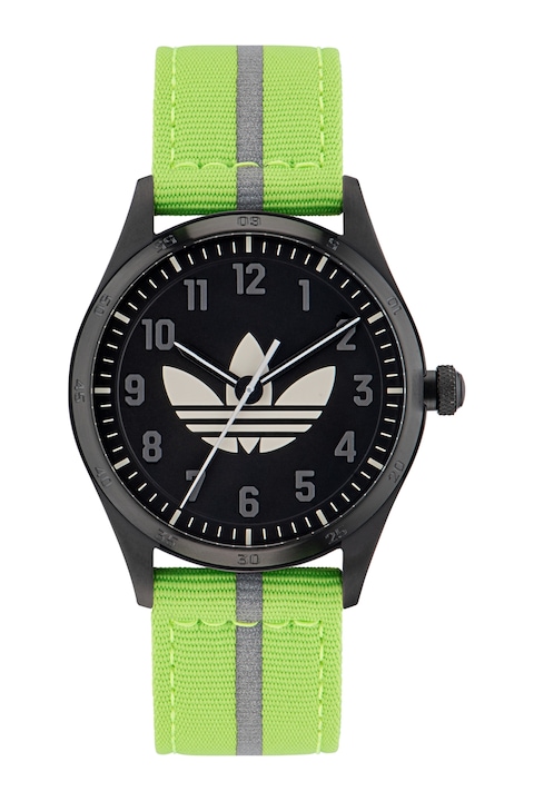 adidas, Унисекс часовник Code Four със Светещи стрелки, Бледозелен