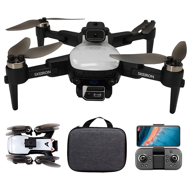 Drona AERIUM SKEIRON MINI 3 - 3 baterii, quadcopter, detectare obstacole, 1280 x 720p, 20 min