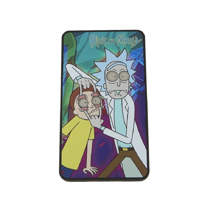 Powerbank: Rick & Morty - 2XUSB / MicroUSB 4000 mAh, színes/mintás powerbank