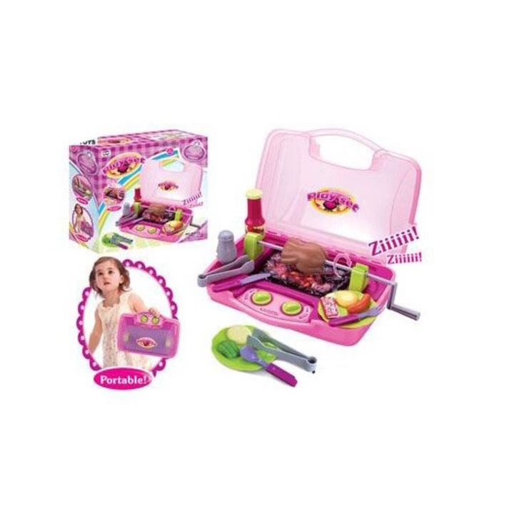 Gratar portabil in valiza, Care Baby, set, plastic, multicolor