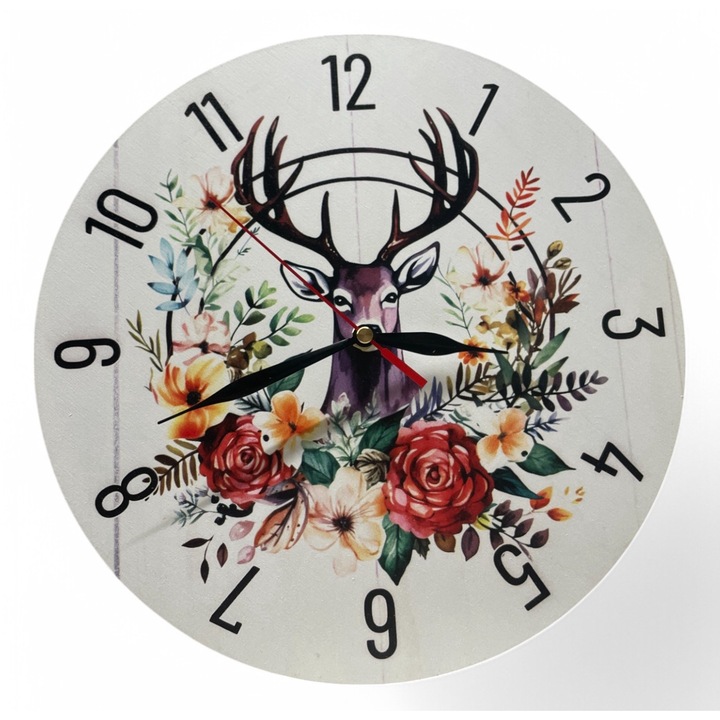 Ceas de perete colorat LazarArt Hunter v5