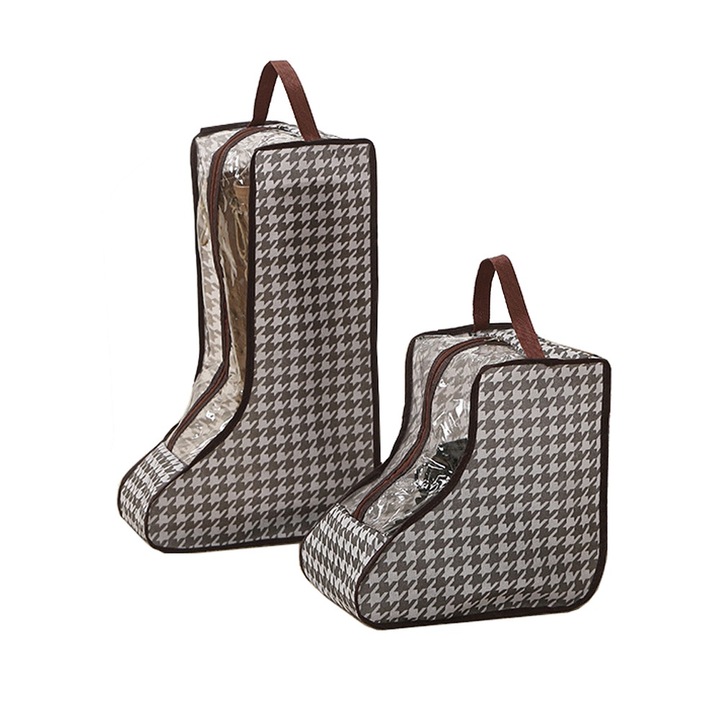 Set 2 Organizatoare pentru Incaltaminte, Pungi pentru Cizme, Impermeabile, Dimensiuni Diferite, 28x20x48cm si 28x20x28cm