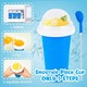 Cupa pentru smoothie, smoothie-uri, sorbeturi si milkshake-uri de casa, Cupa Snow Magic Smoothie, DIY in 5 minute, 350ML, albastra