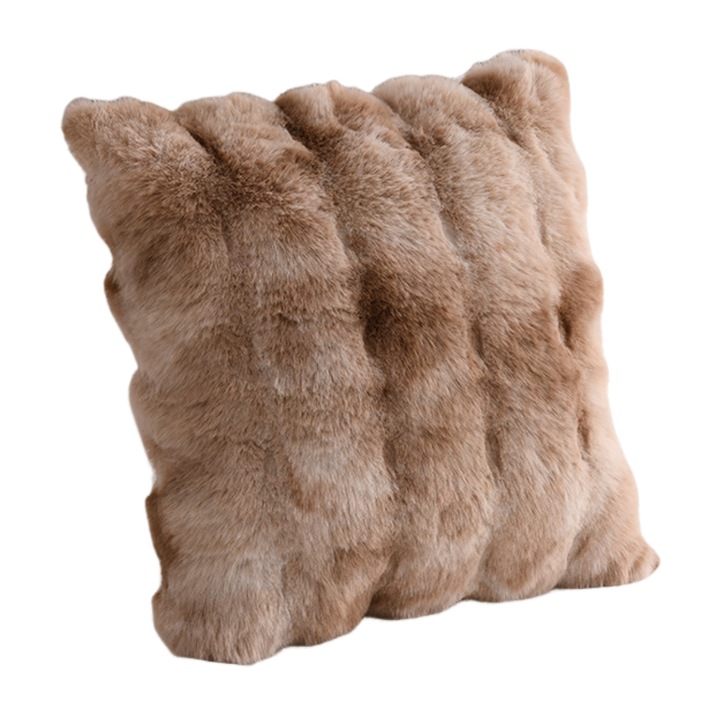 Perna decorativă Enforose, set de 2, material pluș, kaki tie-dye, 40x40cm, 45x45cm, 50x50cm