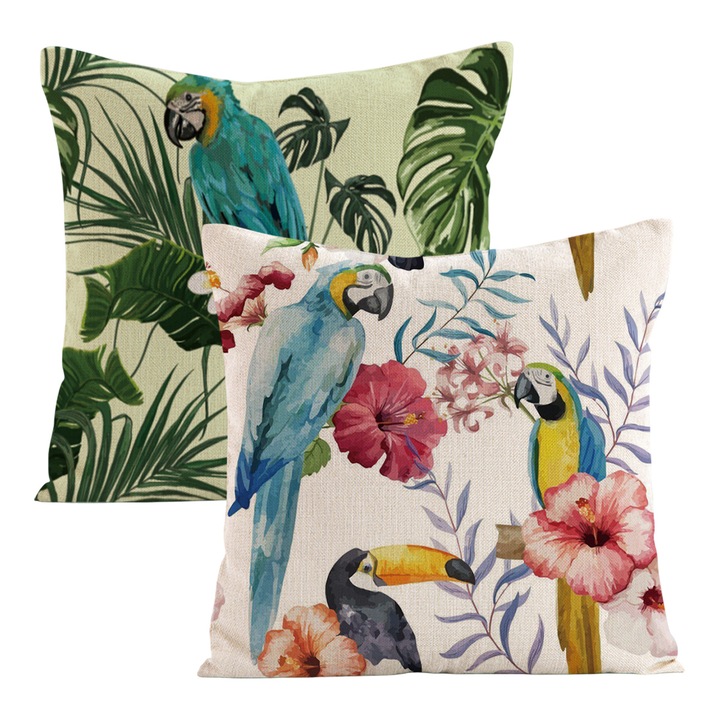 Set de 2 fete de perna Enforose, colorate, 45x45cm