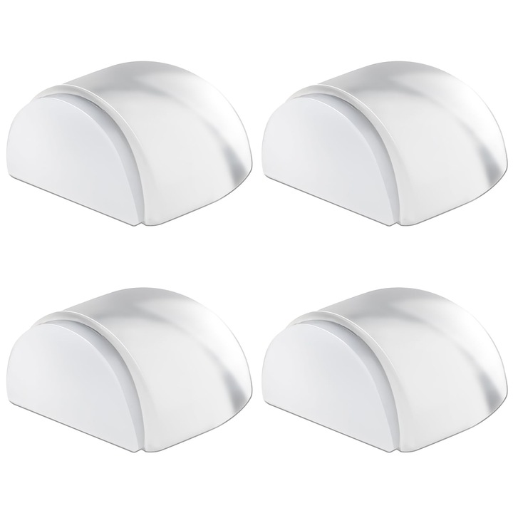 Комплект от 4 стопера за врати, стопери за под - прозрачни, самозалепващи, за защита на стена, амортисьори за дома и офиса, размери: 1,66 x 1,57 x 0,9 инча