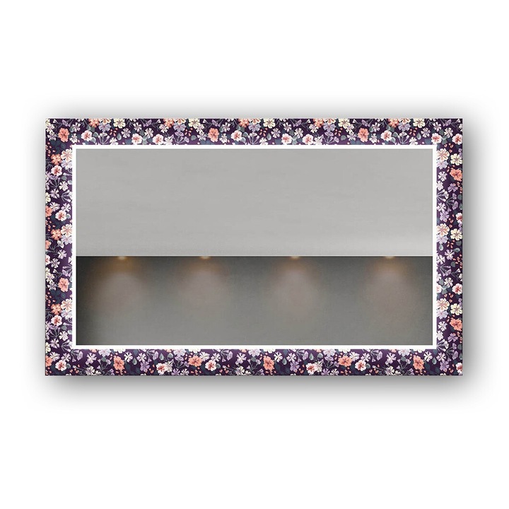 Oglinda decorativa cu iluminare LED Artforma LUV001 60x110 cm Alb rece 7000K