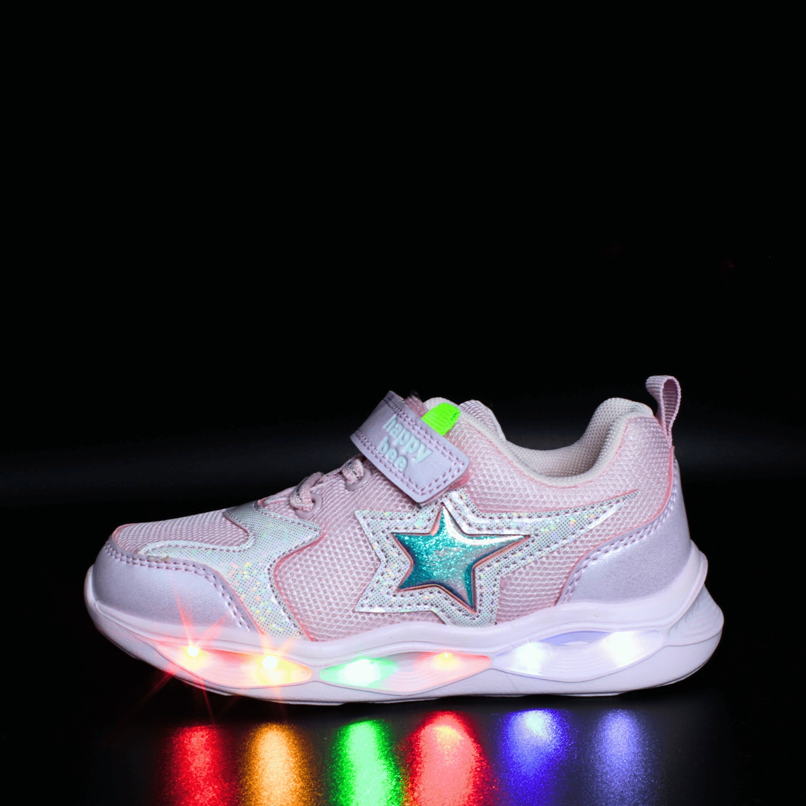 Pantofi sport cu luminite Happy Bee 974710, roz, marime 31 Roz 31