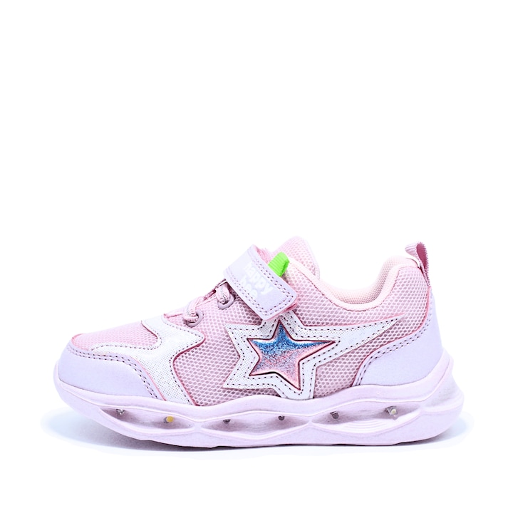Pantofi sport cu luminite Happy Bee 974710, Roz