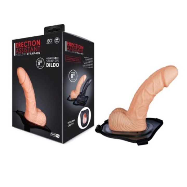 Centura ERECTION ASSISTANT 8" HOLLOW STRAP-ON