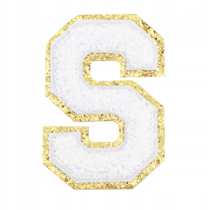 Patch, Little Angel, N787, Litera S, alb, auriu