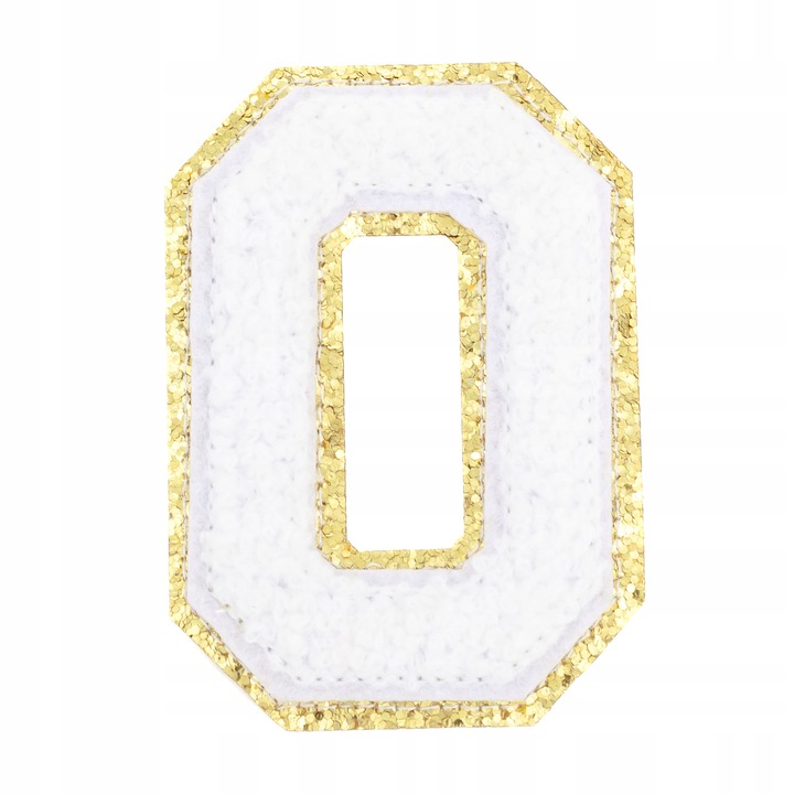 Patch, Little Angel, N783, Litera O, alb, auriu