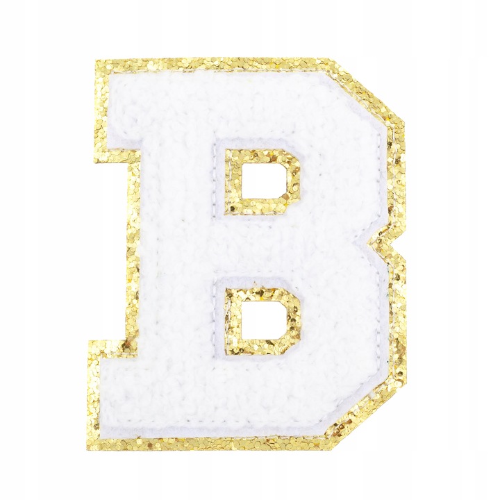 Patch, Little Angel, N770, Litera B, alb, auriu
