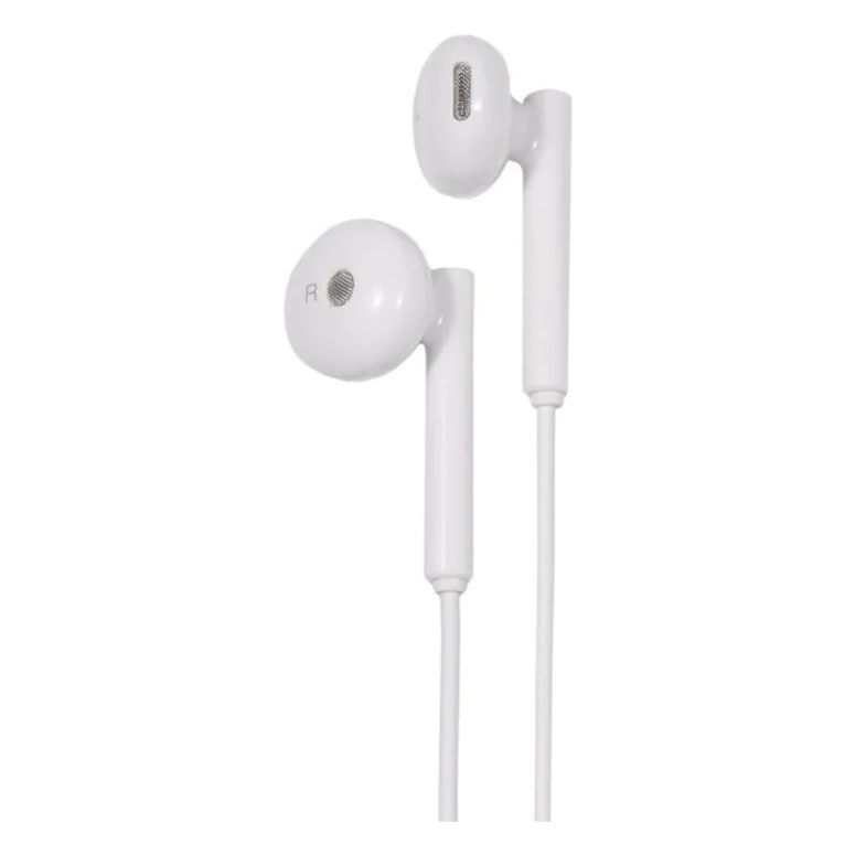 Casti Audio Premium cu fir In-Ear Conector Jack 3.5mm microfon pe fir Alb