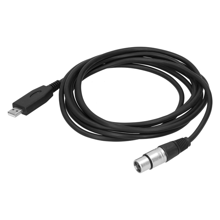 Cablu microfon USB la XLR mama Cablu conector microfon Plug Play Cablu 3m / 9.8ft