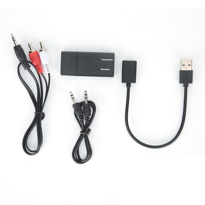 Bluetooth 4.2 audio adó és vevő, Enforose, 22x55mm, USB 5V, vezeték nélküli