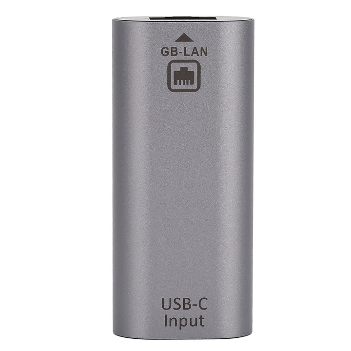 Suport adaptor convertizor USBC la Ethernet LAN RJ45 pentru Android OS X/Windows 10/100/1000Mbps, Enforose